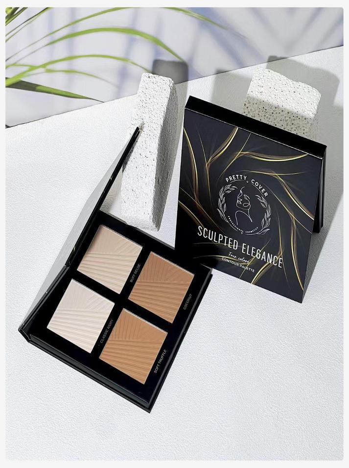 4 Colour Highlighter Palette