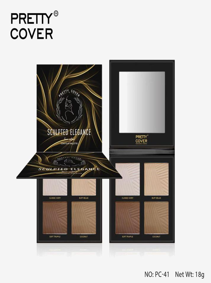 4 Colour Highlighter Palette