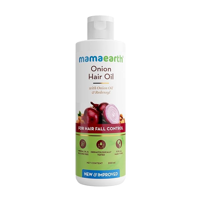 Mamaearth Onion Hair Oil for Men & Women with Onion & Redensyl for Hair Fall Control, Hair Growth Oil for Hair Fall - 100ML