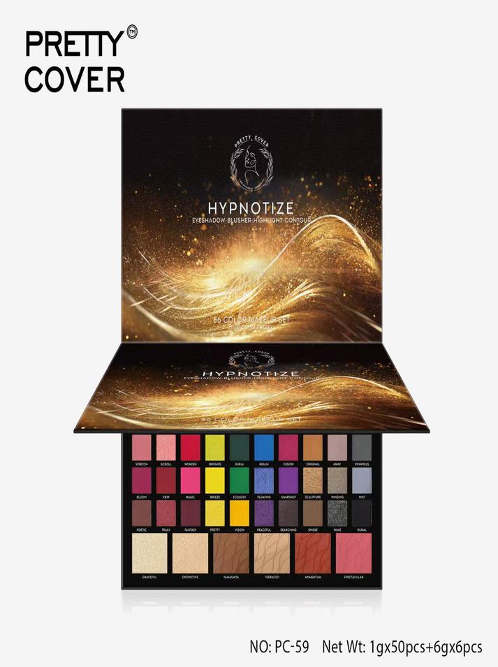 56 Colour Hypnotize Eyeshadow Palette