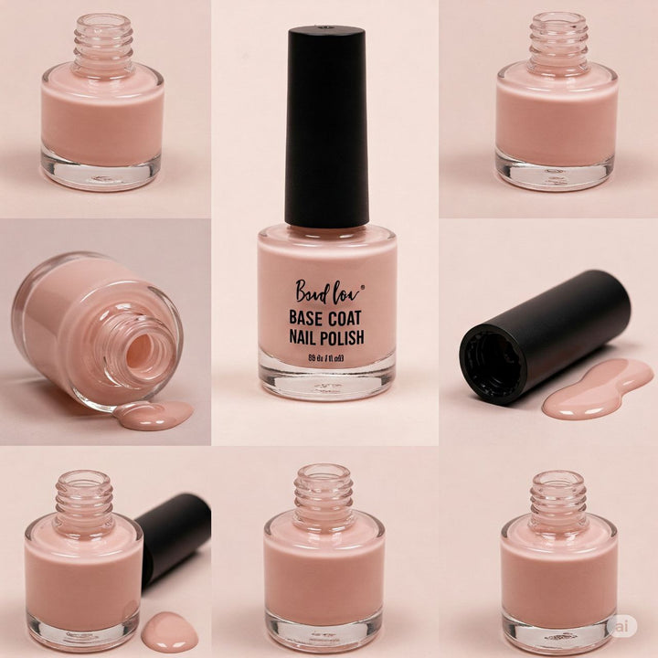 Base Coat Nail Polish, Argan Oil-Infused Gel Shine, Strengthening Nail Base, Smooth Finish
